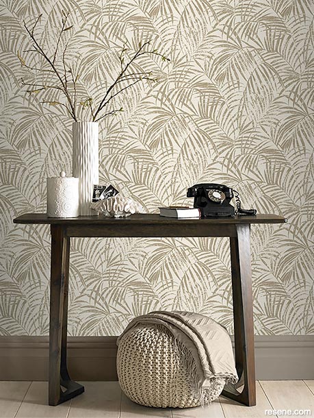 Leafy biophilic wallpapers