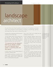 Landscape archiatect