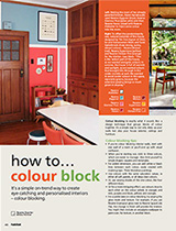 How to colour block using blocks of vibrant colour