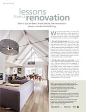 Lessons from a renovation