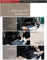 Cleaning the barbeque
