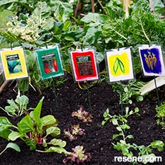 Step by step – cool plant labels 