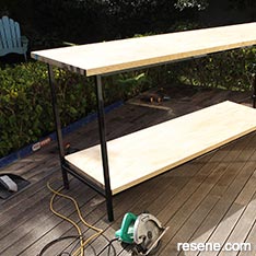 Step by step – build a barbecue bench