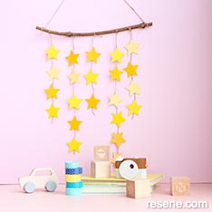 Star wall hanging