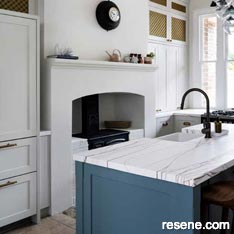 Wide blue wonder - maritime inspired kitchen renovation