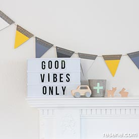 Paper flag bunting