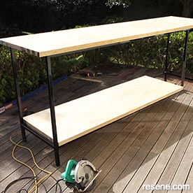 Build a barbecue bench