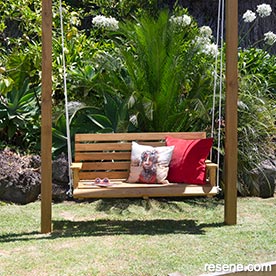 Create a swing seat for your backyard