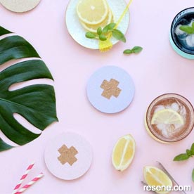 Paint drink coasters