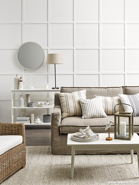 A Hamptons inspired lounge
