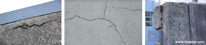 Cementitious surfaces that are cracked and / or leaking - painted or unpainted