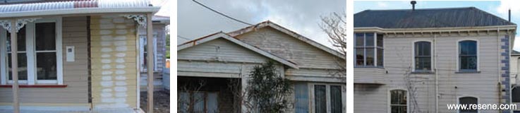 Painting timber and weatherboards in poor condition 