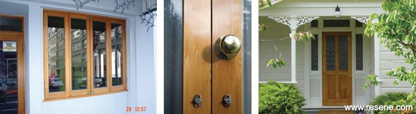 Exterior timber varnishes for doors and joinery