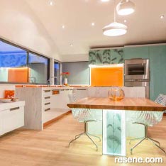Colour packs a punch in this lively kitchen