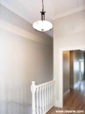 Neutral home hallway and staircase