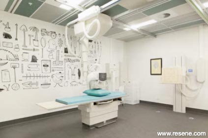 Radiology clinic - wall patterns 