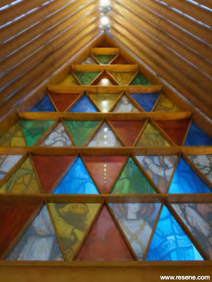 Transitional Cathedral - stained glass detail