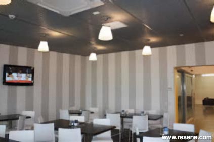 Grey restaurant interior