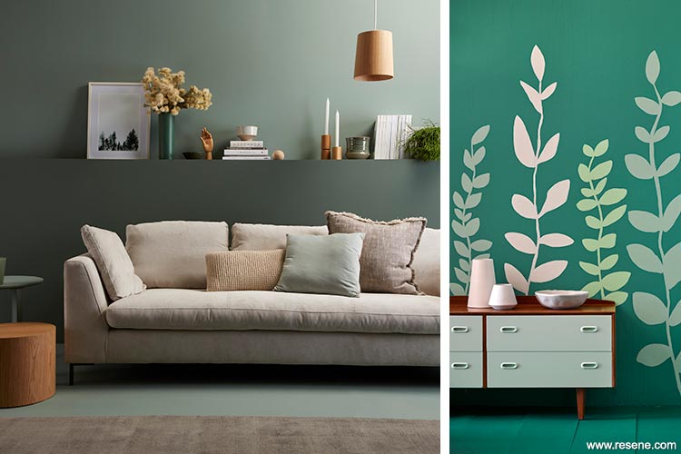 Using green in interiors