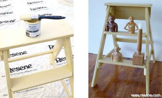 Paint old furniture for a contemporary effect