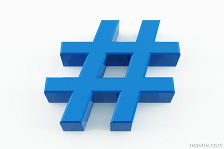Using hashtags with Facebook