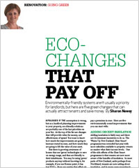 Ecochanges that pay off