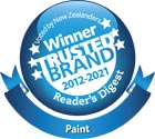 Winner Most Trusted Paint brand 2012-2020