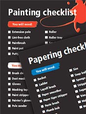 Painting and papering checklist