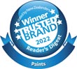 Winner Most Trusted Paint Brand 2022