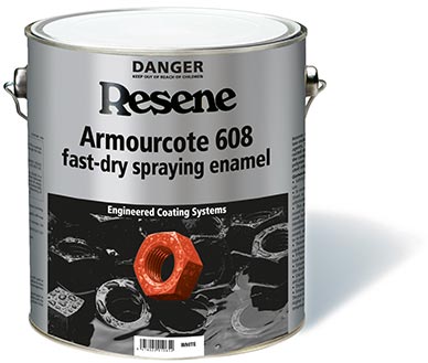 Resene Armourcote 608 fast dry spraying enamel - exterior/interior