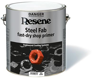 Resene Steel Fab chromate free fast dry shop primer