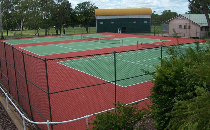 Resene Tennis Court Coating blues