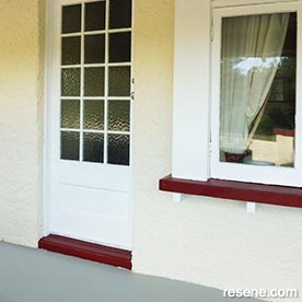 Paint your stucco veranda