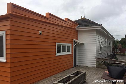 Orange home exterior 2