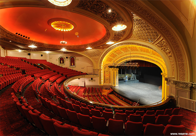 Regent Theatre stage from the right side of the balcony