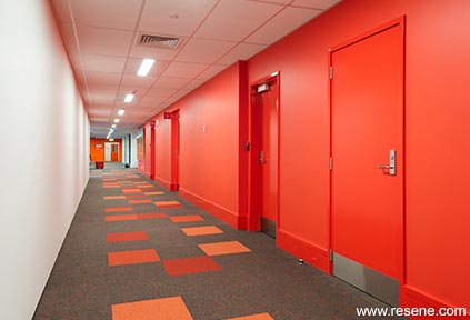 Rotorua’s colour scheme hallway