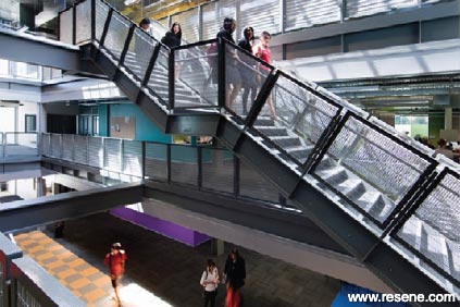 School staircase