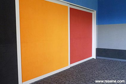 Bright colourful school walls