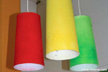 Colourful light fixtures