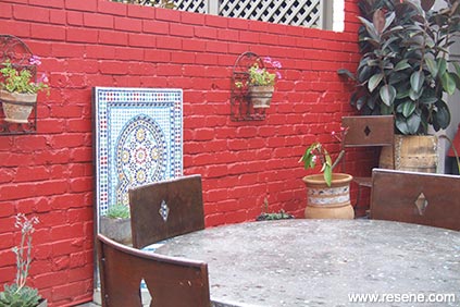 Red brick - outdoor patio