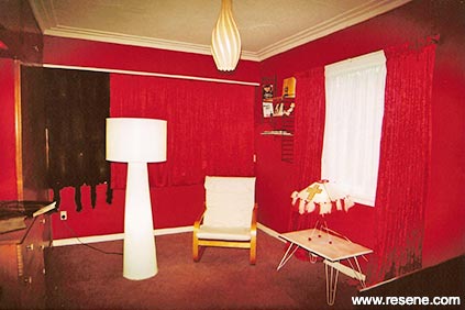 Red spare room