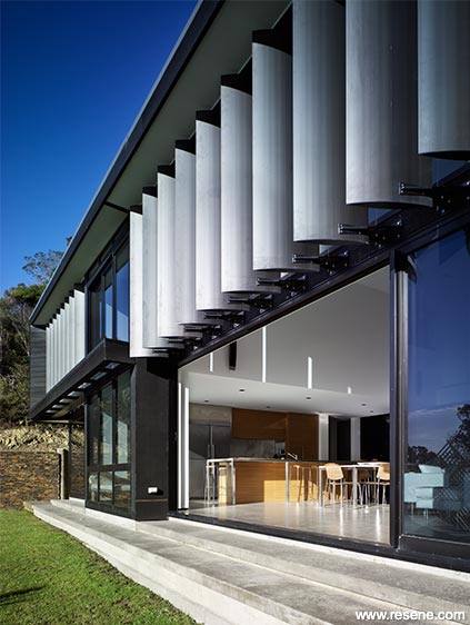 Modern home exterior and entry
