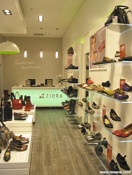 Zierra Shoes display