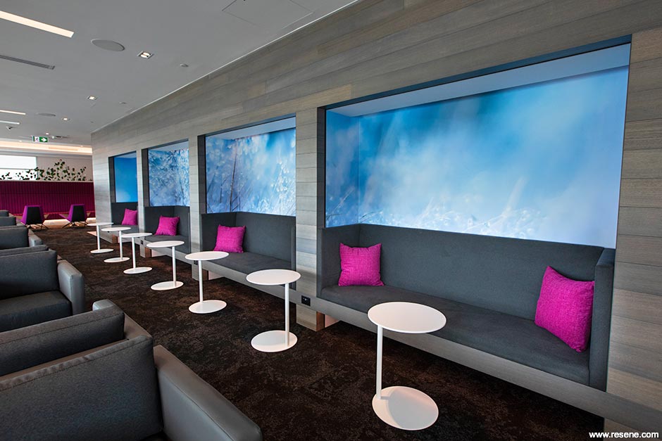 Air NZ Lounge - seating area