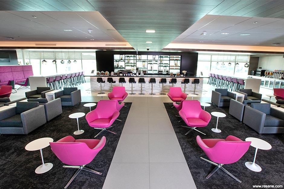 Colourful Air NZ Lounge