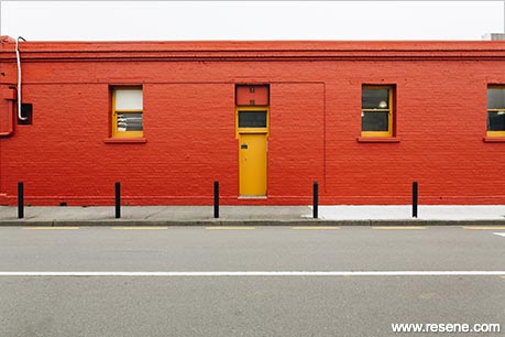 Heritage Inspired - red shopfronts
