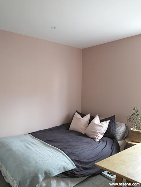 Light pink and white bedroom