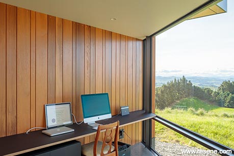 Modern timber home office
