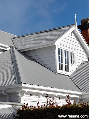 Grey villa roof