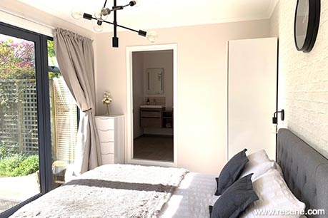 White neutral master bedroom